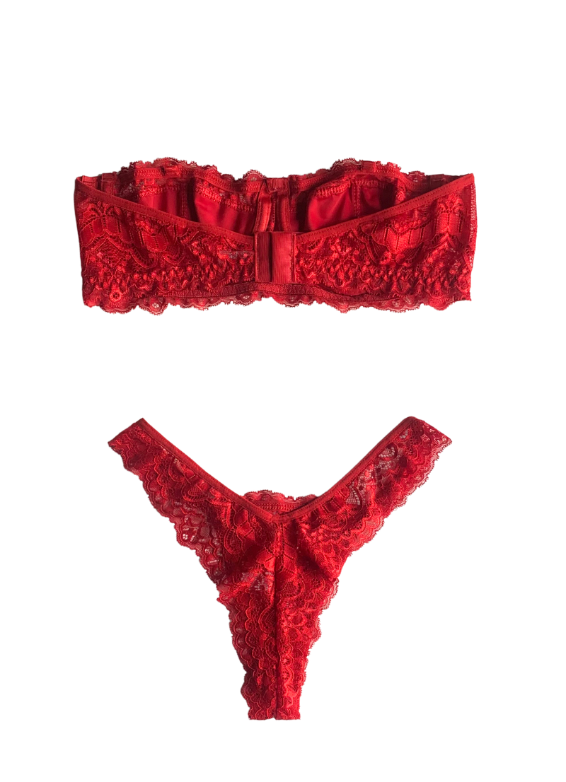 Conjunto Sem Bojo Tomara Que Caia - Vermelho