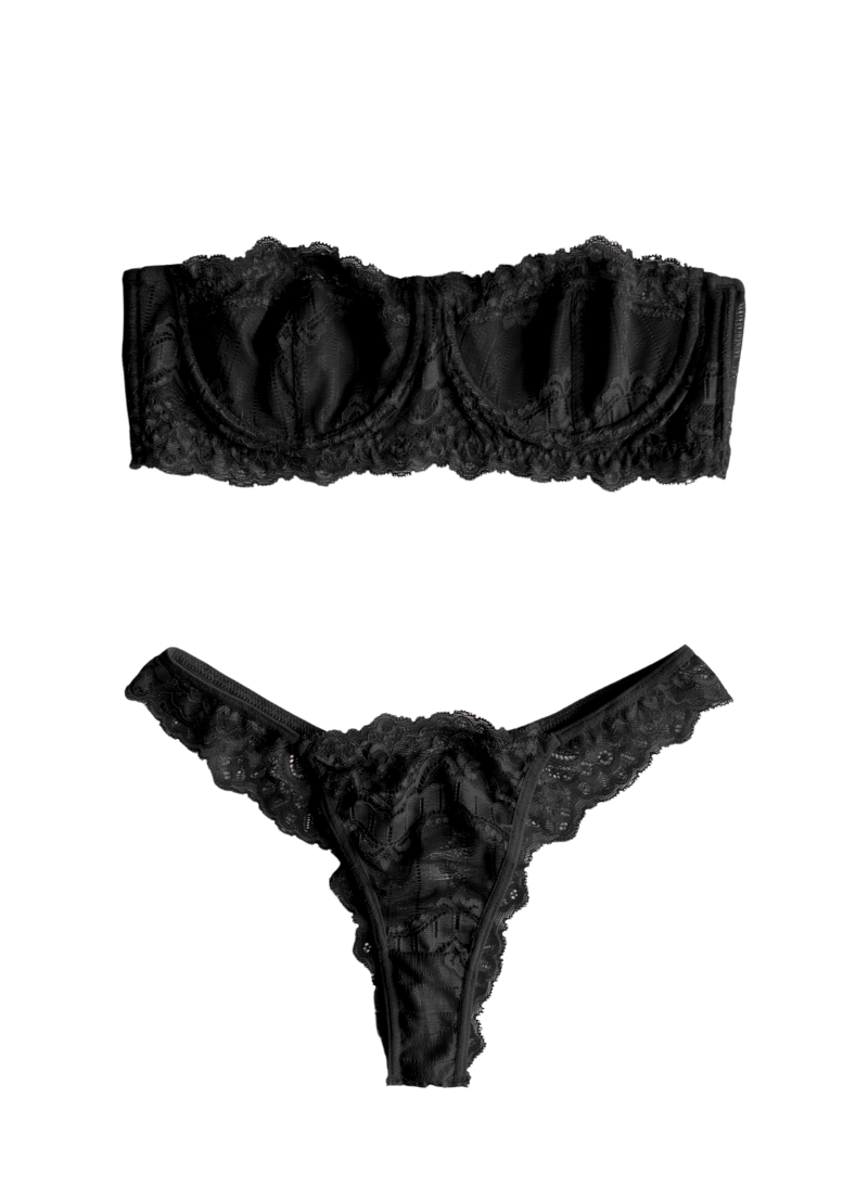 Conjunto Sem Bojo Tomara Que Caia - Preto